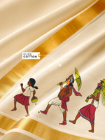 Load image into Gallery viewer, Golden Kasavu Printed Mundu